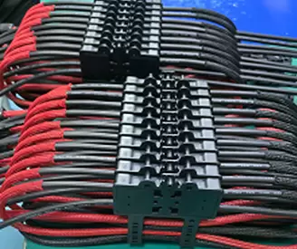 PET expandable braided sleeve used for wire harness of Multi-pin power connector